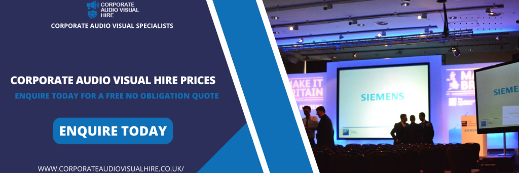 Corporate Audio Visual Hire Prices in Deal